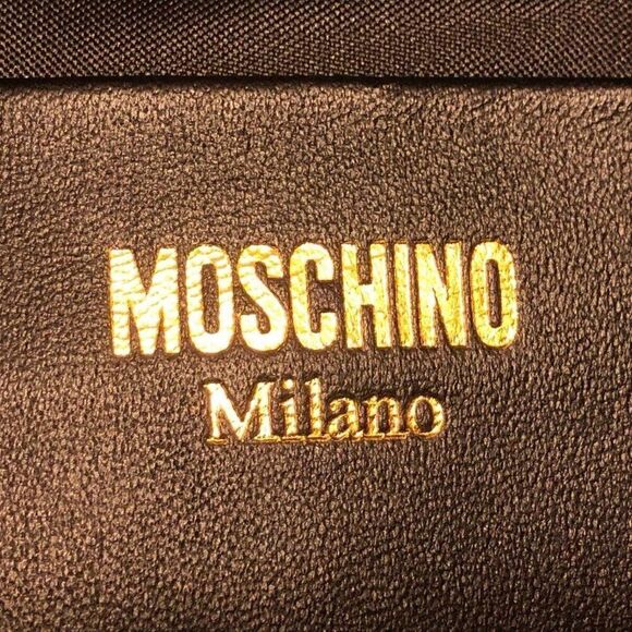 MOSCHINO - Black Leather Hardware Backpack - Picture 8 of 8